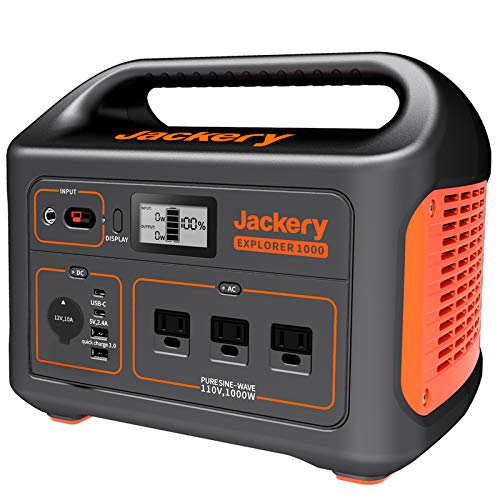 Jackery Explorer 1000 Portable Power Station - Melhor para o segundo colocado em preparação